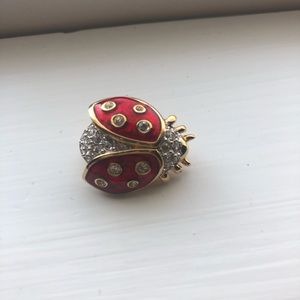 Swarovski Retired Ladybug Pin